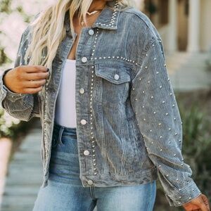 Jax Studded Corduroy Jacket